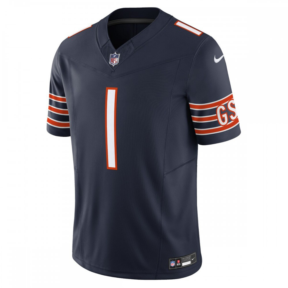 Justin Fields Chicago Bears Nike Vapor F.U.S.E. Limited Jersey - Navy-GridironStore